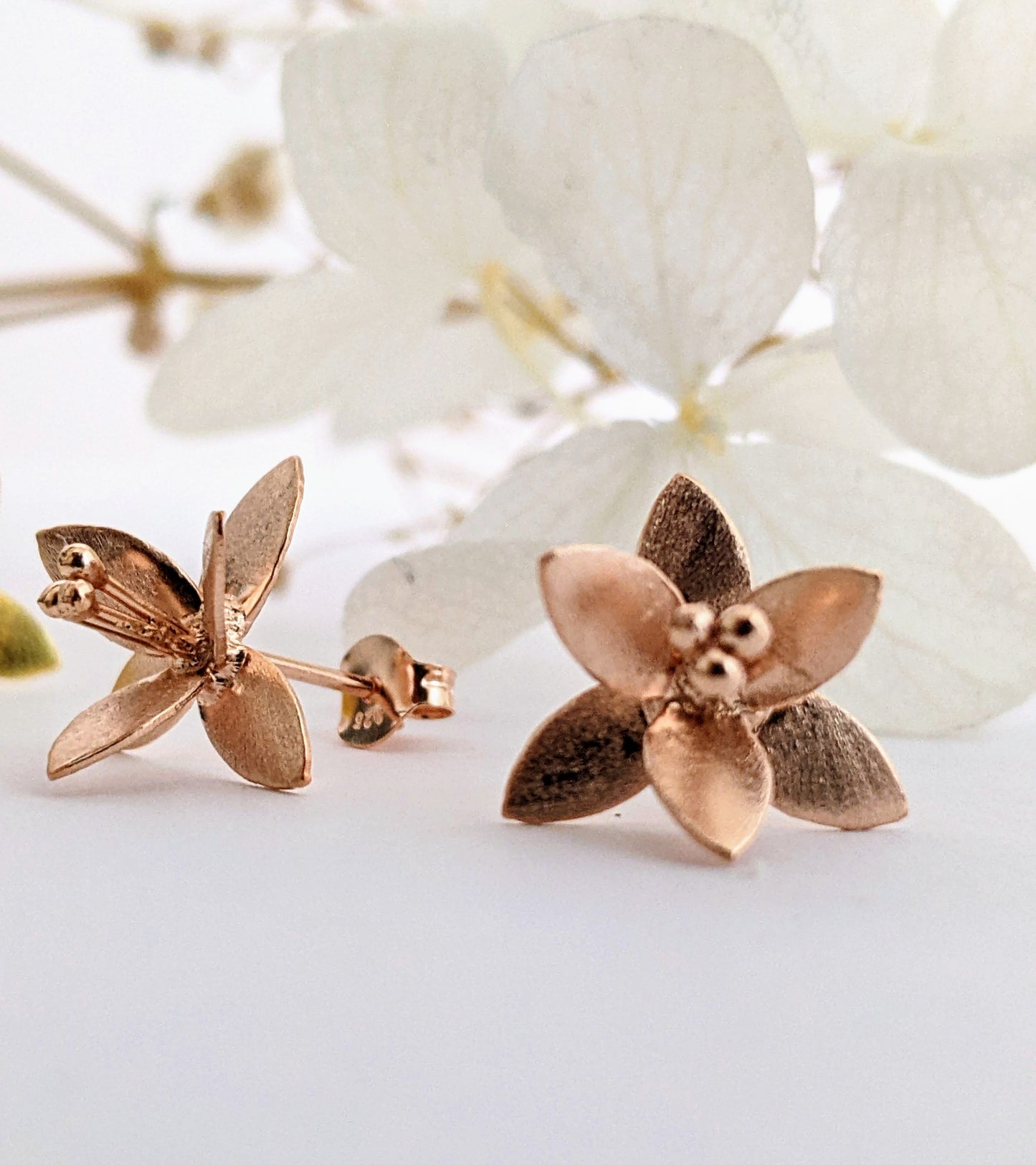 Gold Plated Lily Stud