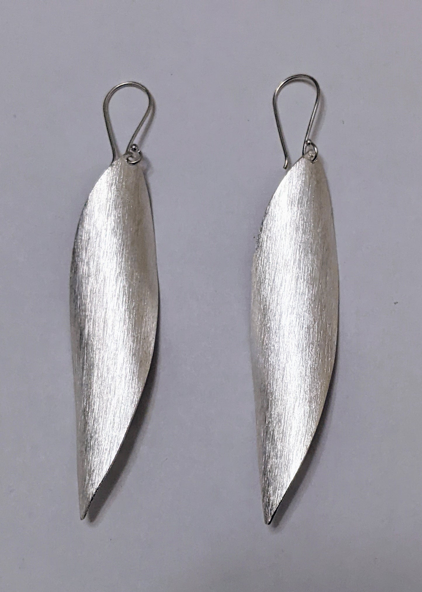 Brushed Wave Drop Earrings