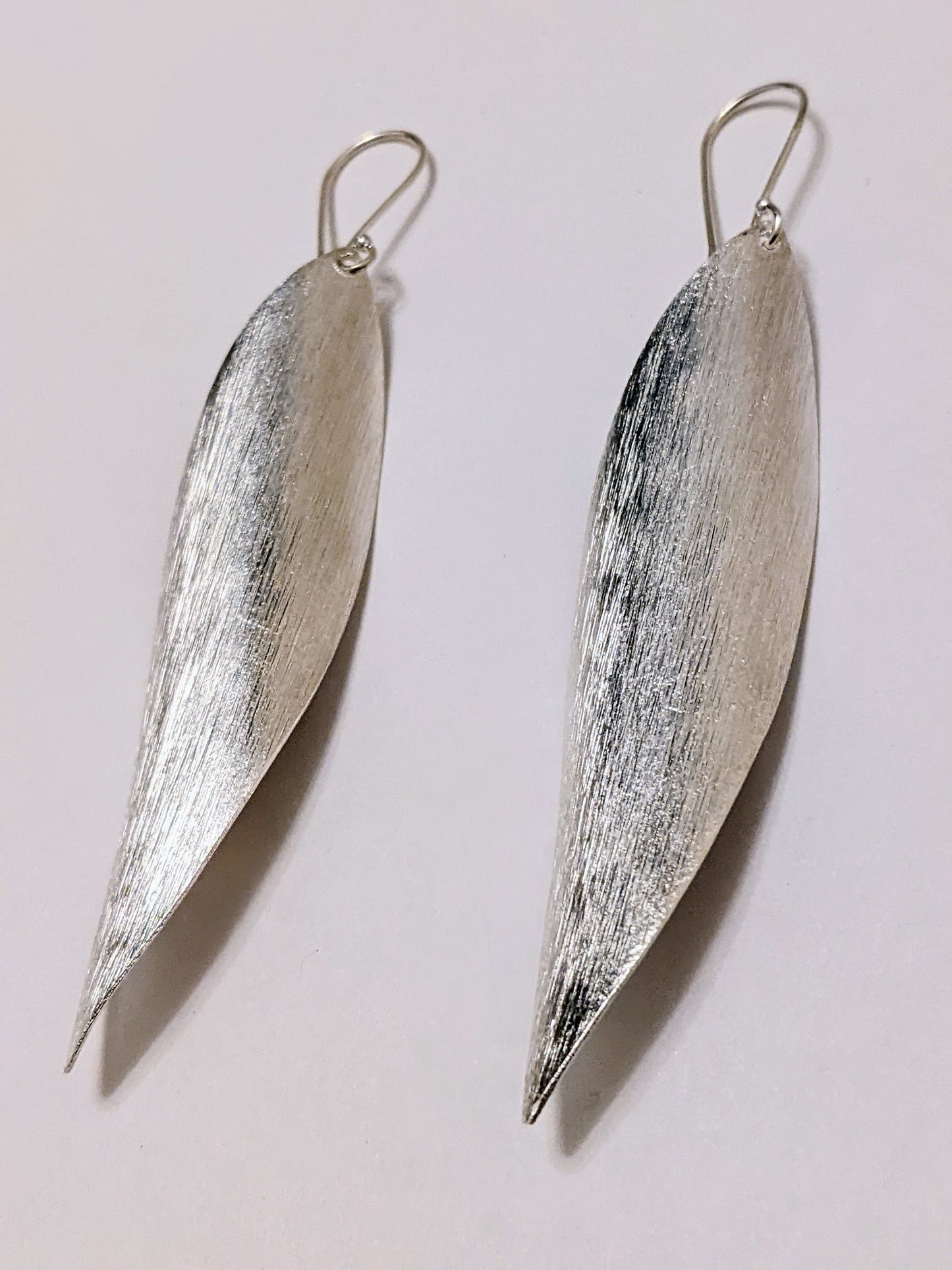 Brushed Wave Drop Earrings