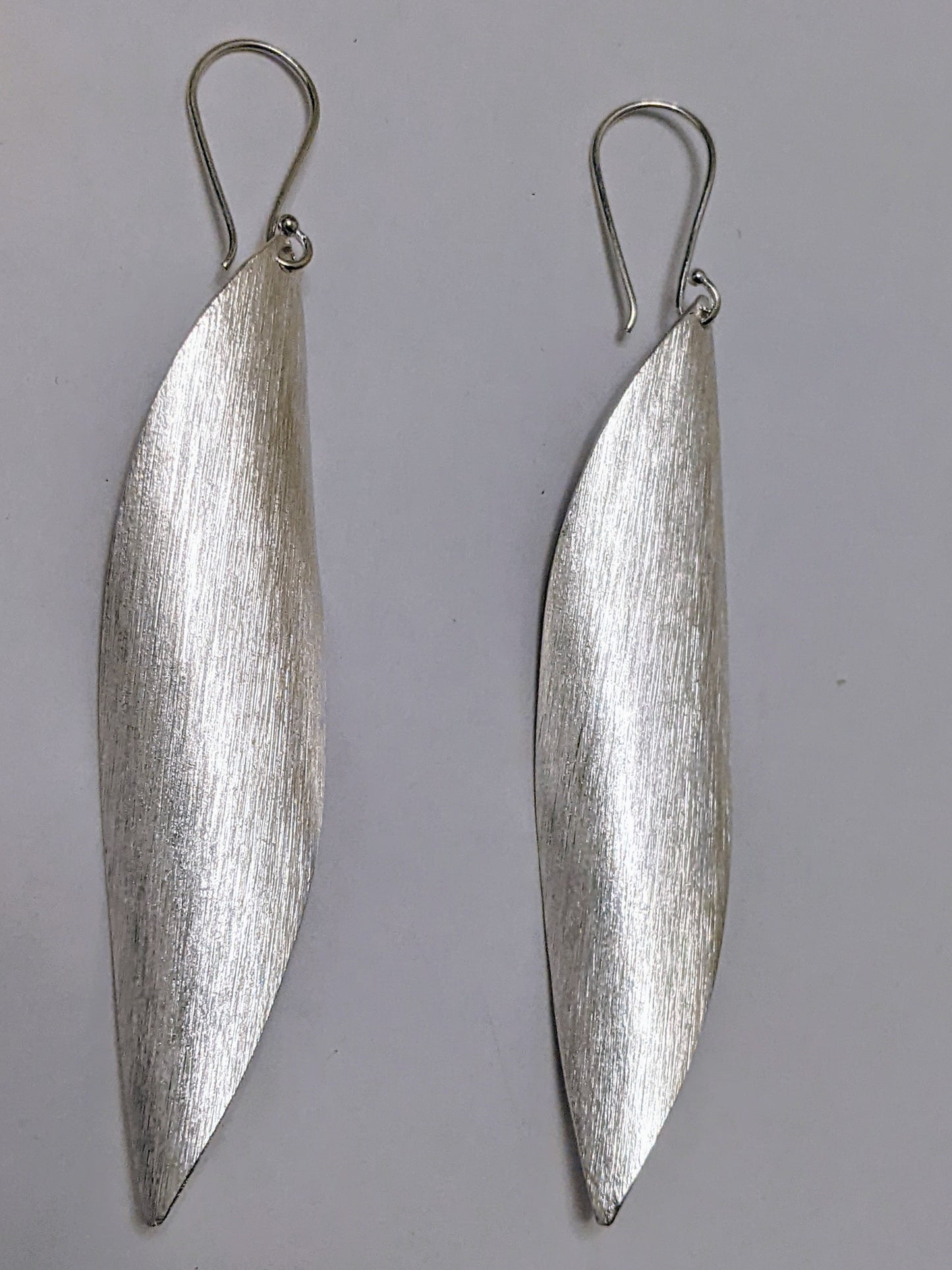 Brushed Wave Drop Earrings