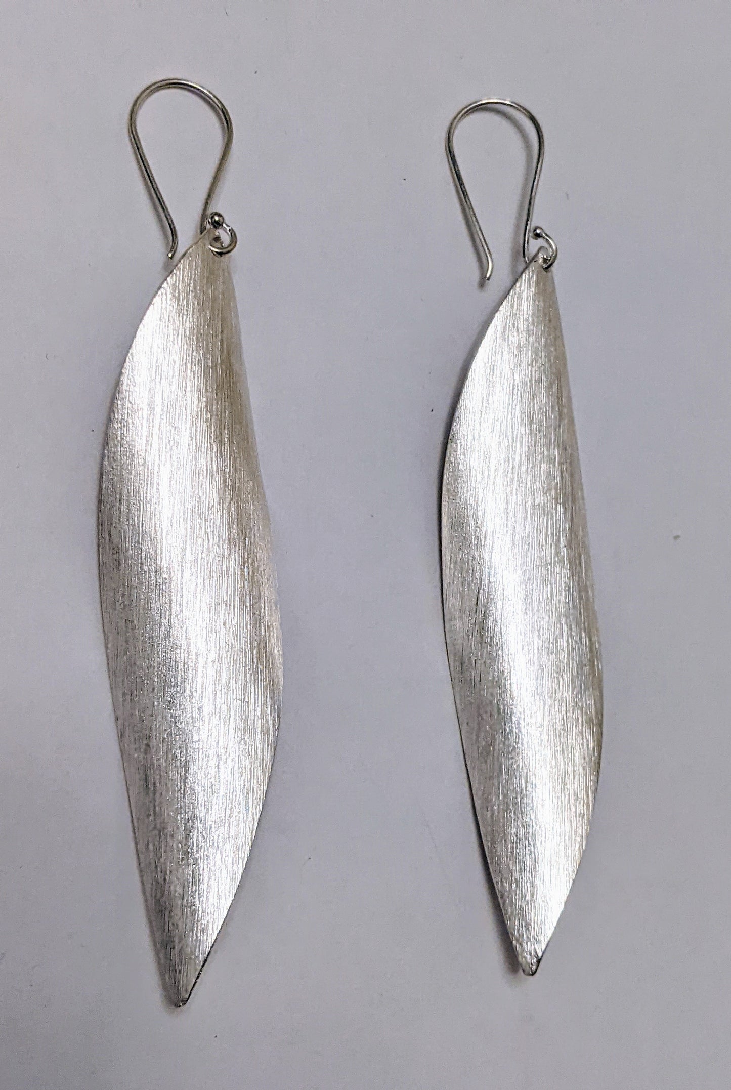 Brushed Wave Drop Earrings