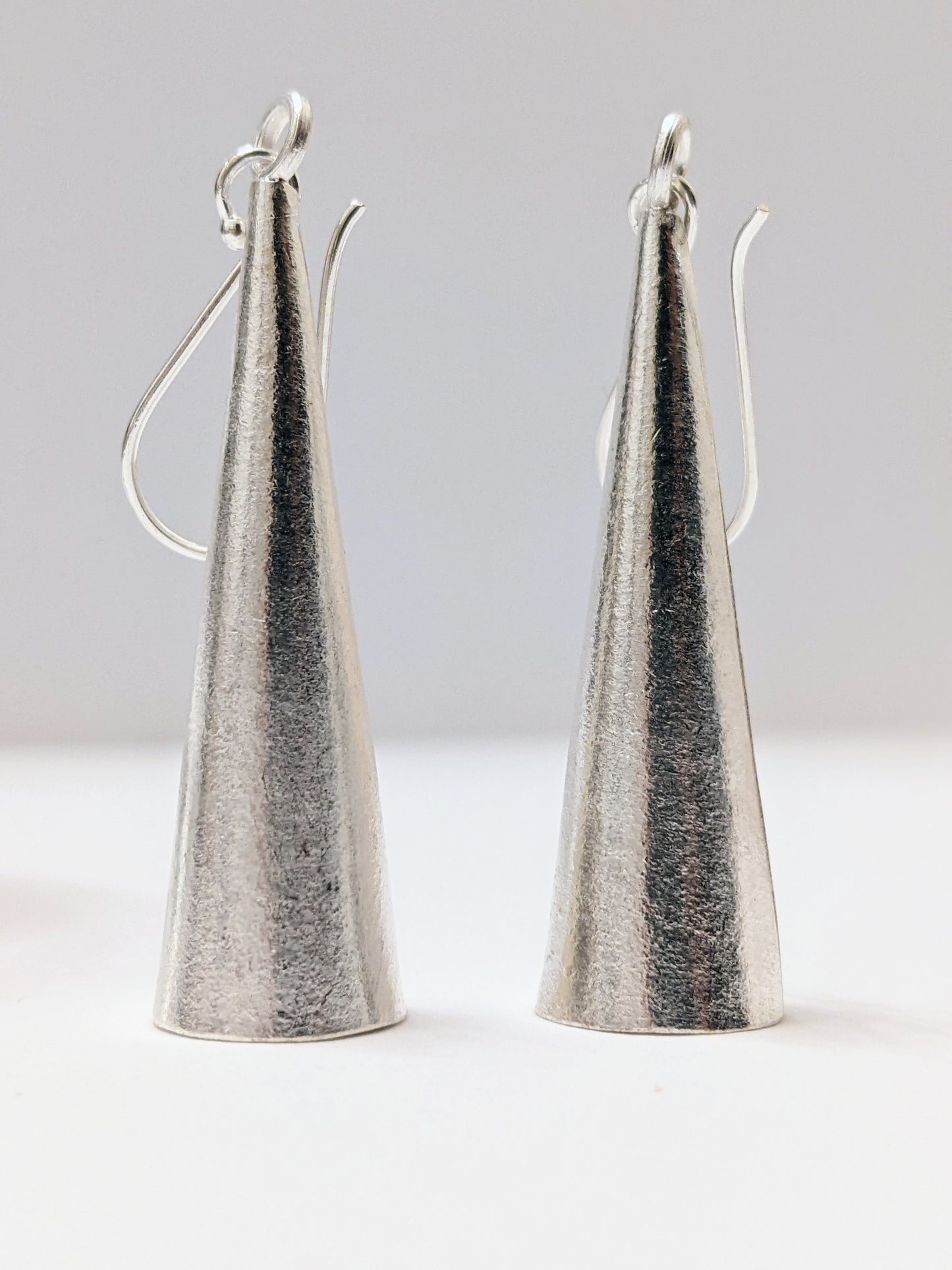 Brushed Cone Earrings