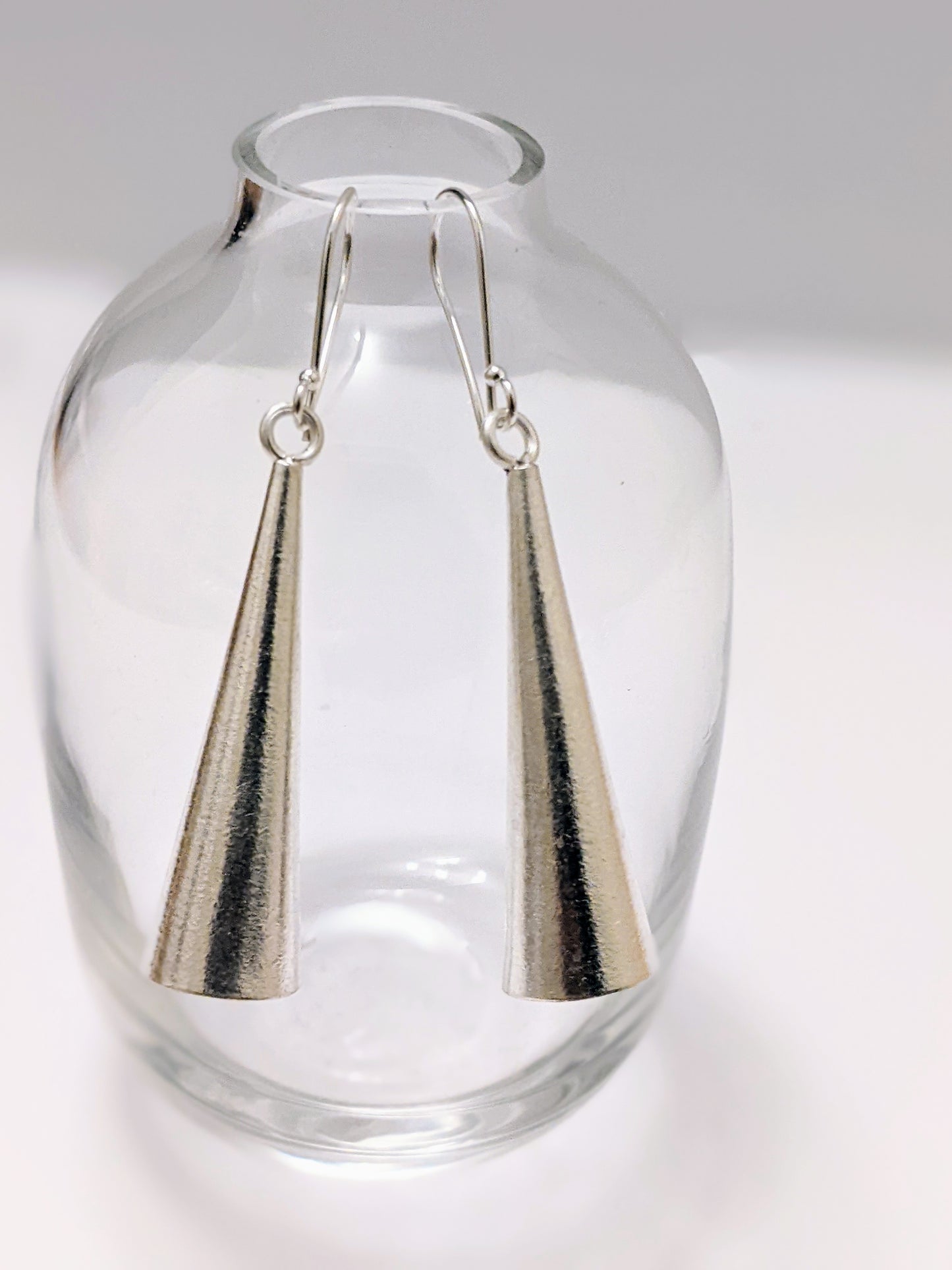 Brushed Cone Earrings