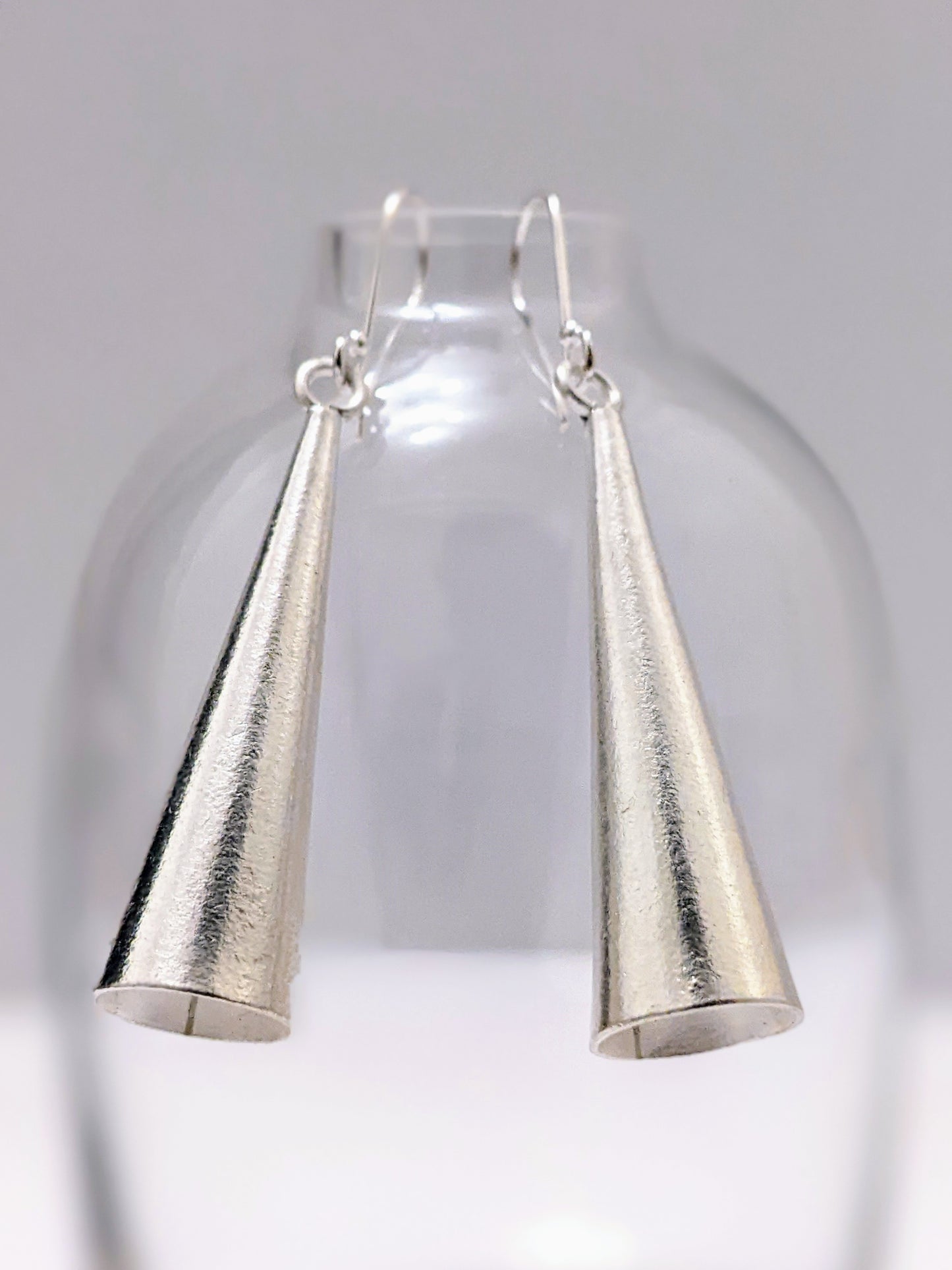 Brushed Cone Earrings