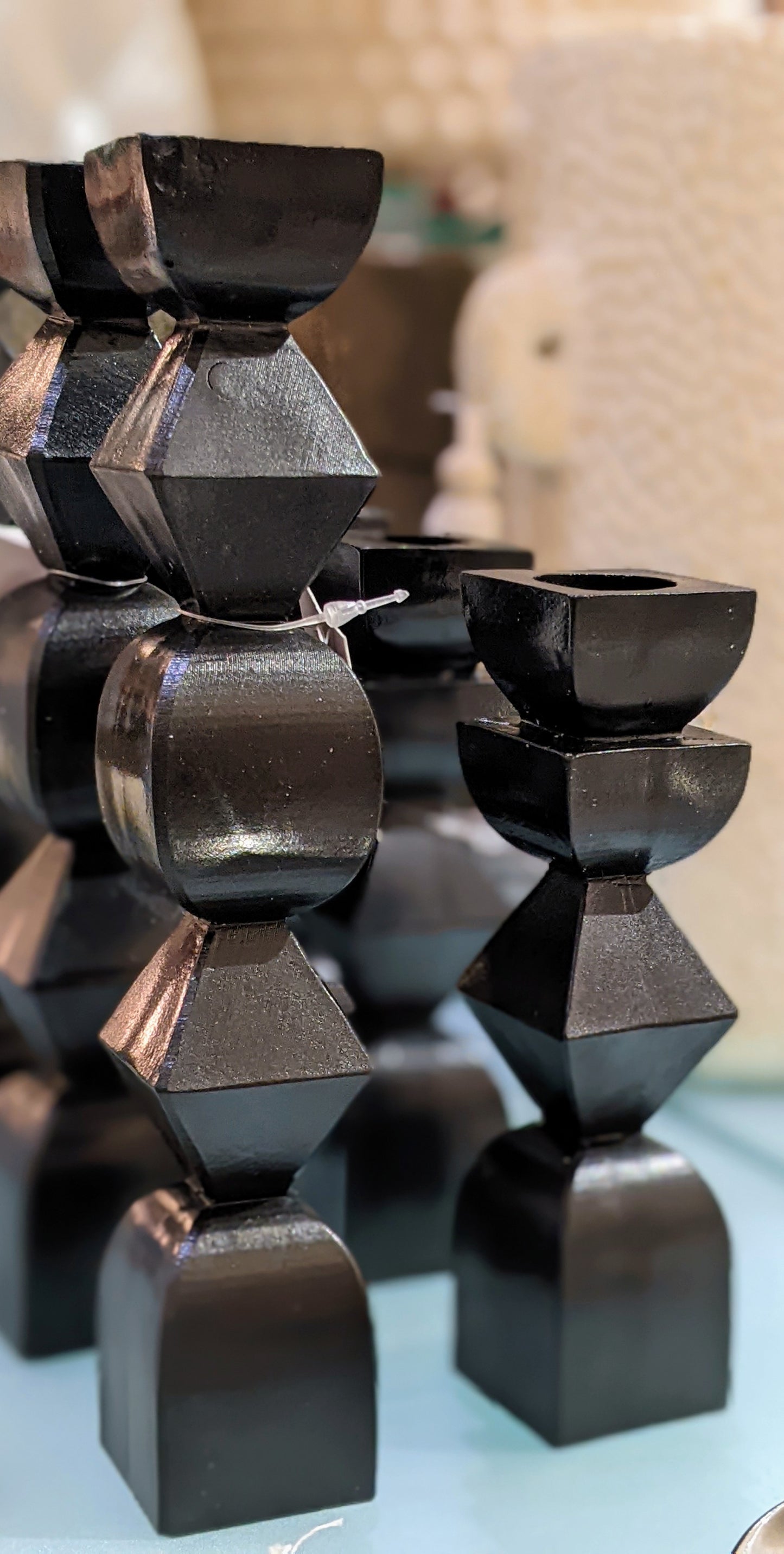 Stacked Geo Candlestick, 8"