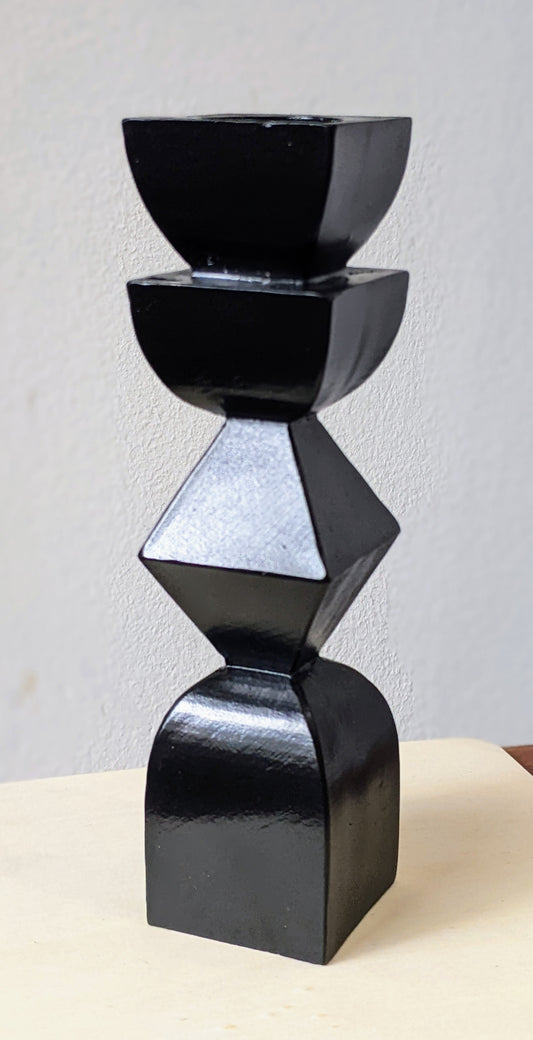 Stacked Geo Candlestick, 5.5"