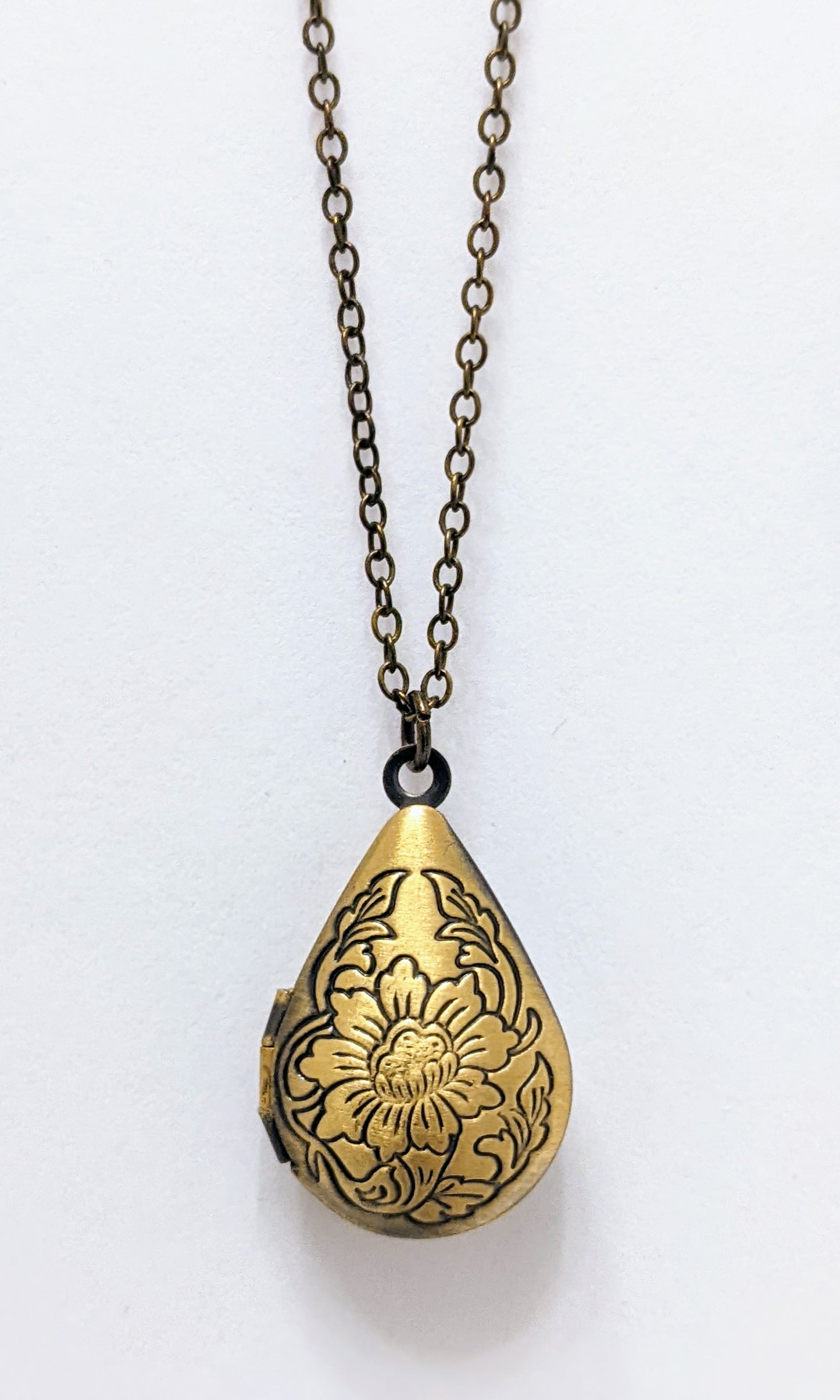 Teadrop Locket Necklace