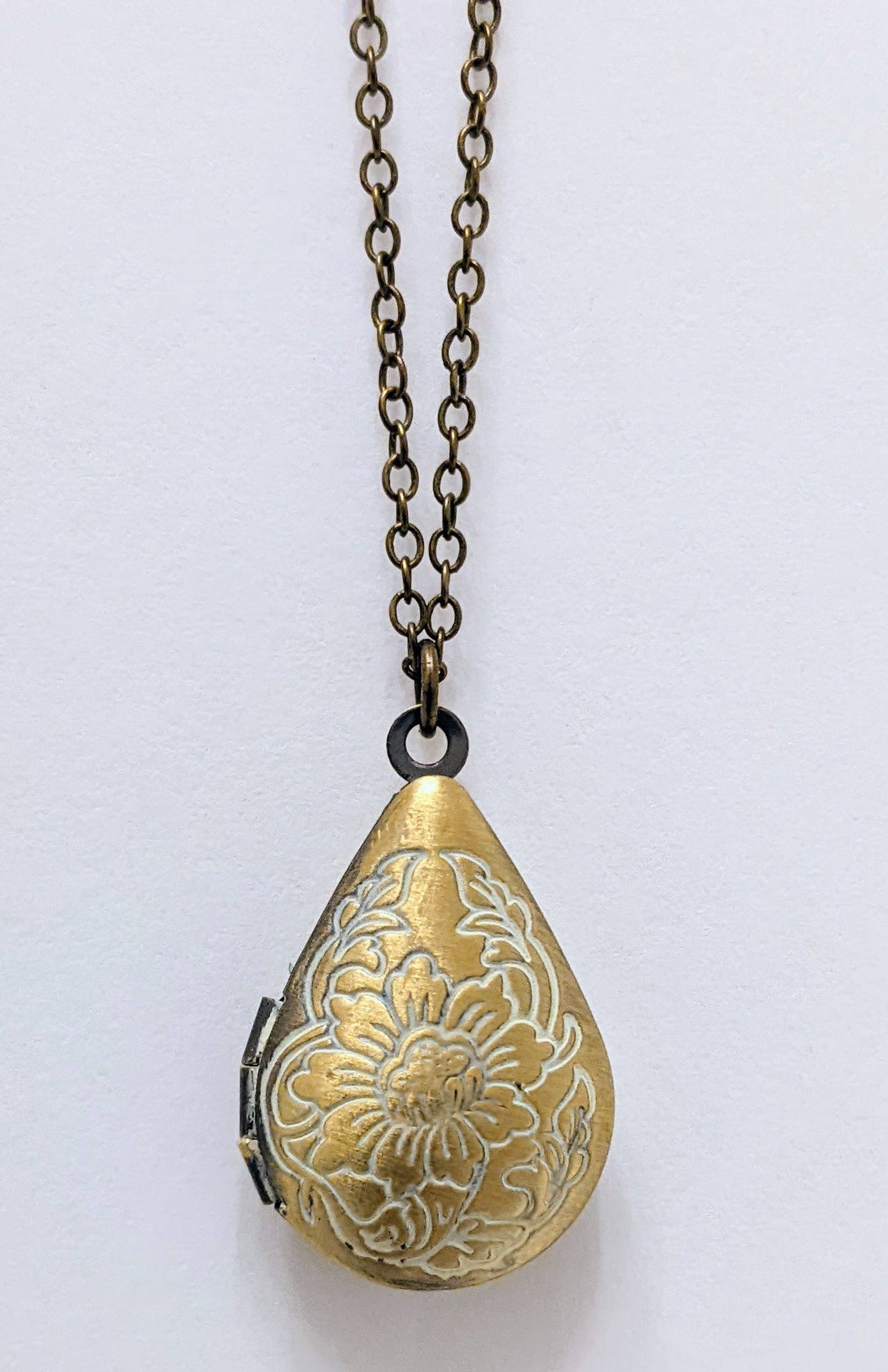 Teadrop Locket Necklace
