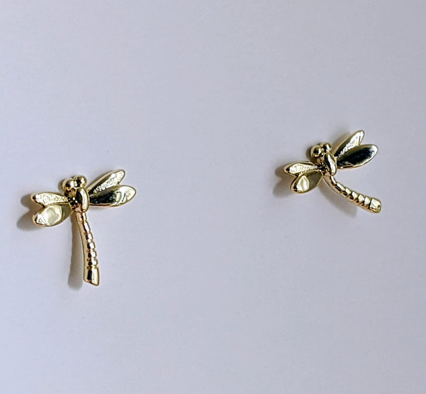 Dragonfly Stud Earrings- Gold