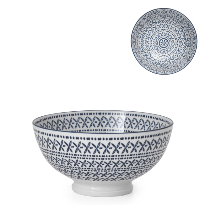 Blue Stitch Bowl