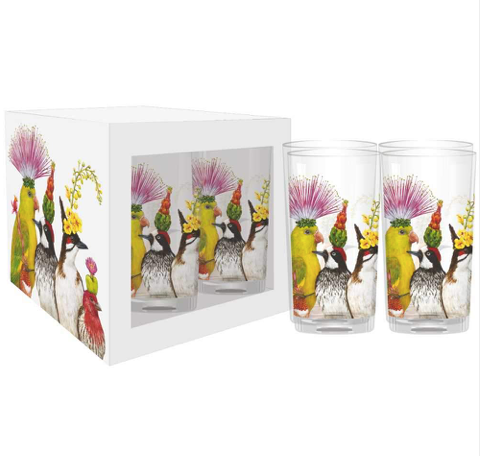 The Entourage Drinking Glasses, Set of 4