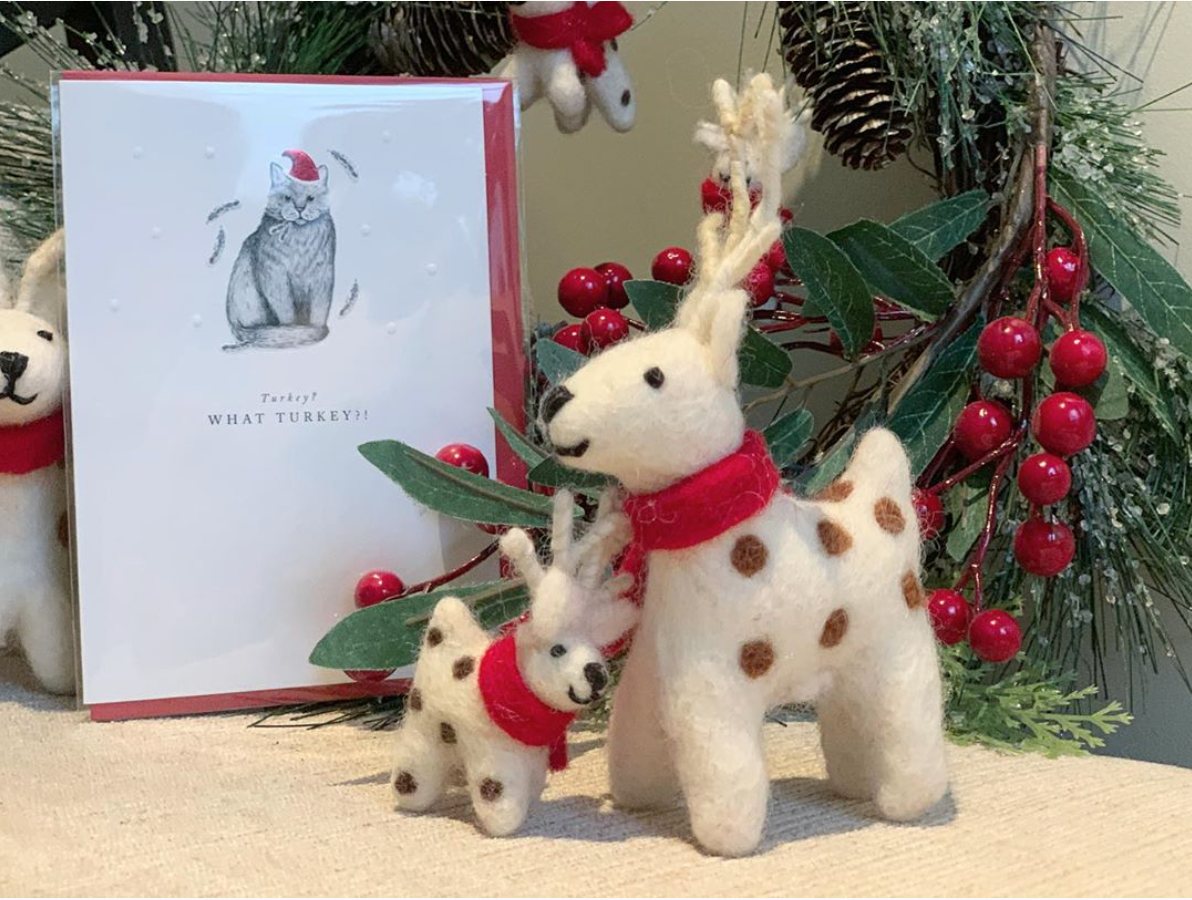Felt Reindeer Ornament