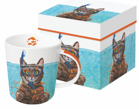 Cousteau Cat Gift-Boxed Mug