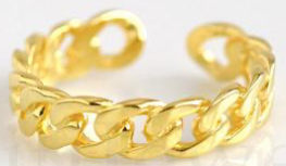 Gold Chain Ring