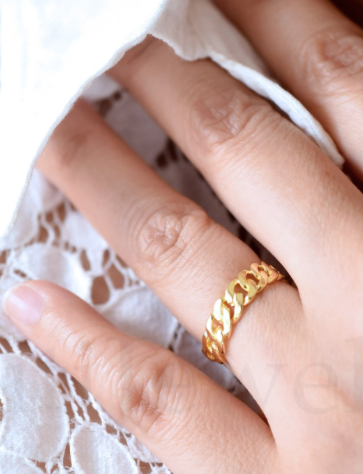 Gold Chain Ring