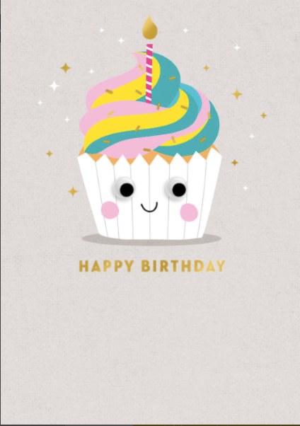 Happy Birthday Cupcake card