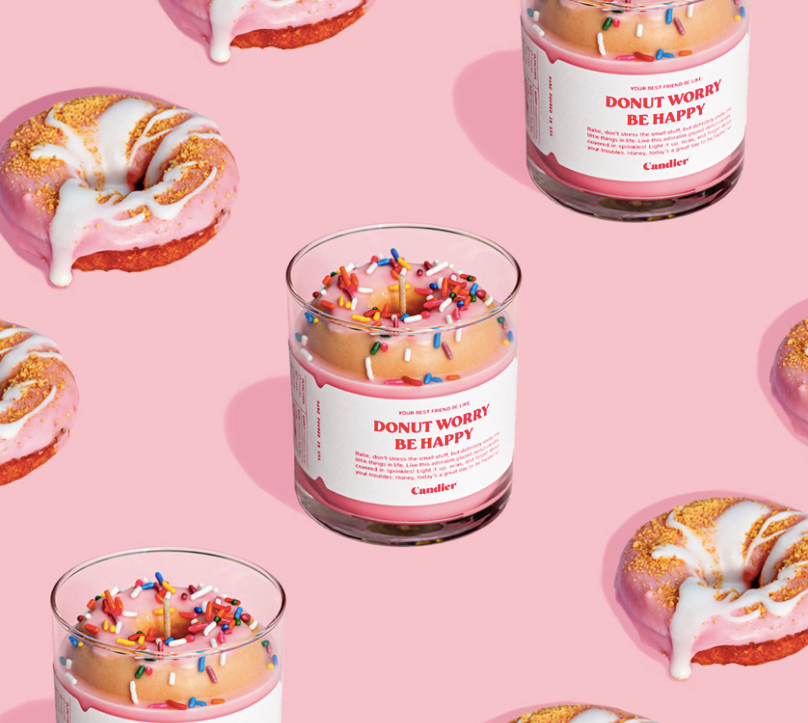 DONUT WORRY CANDLE