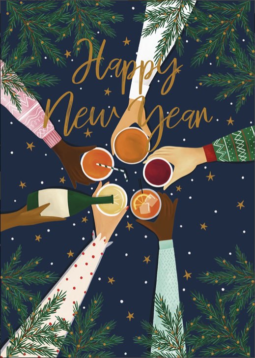 Happy new year Holiday Card