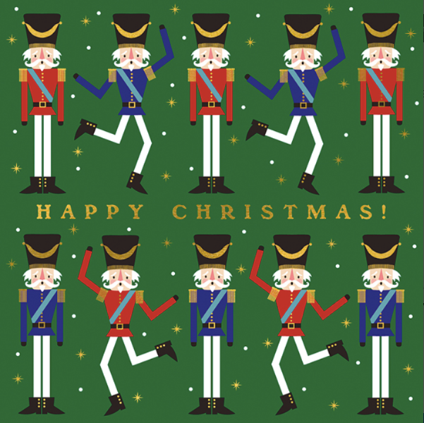 Happy Christmas Nutcracker Cards Set of 10