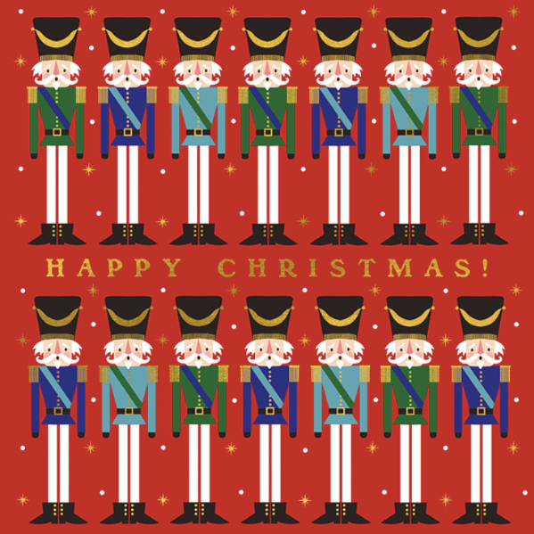 Happy Christmas Nutcracker Cards Set of 10