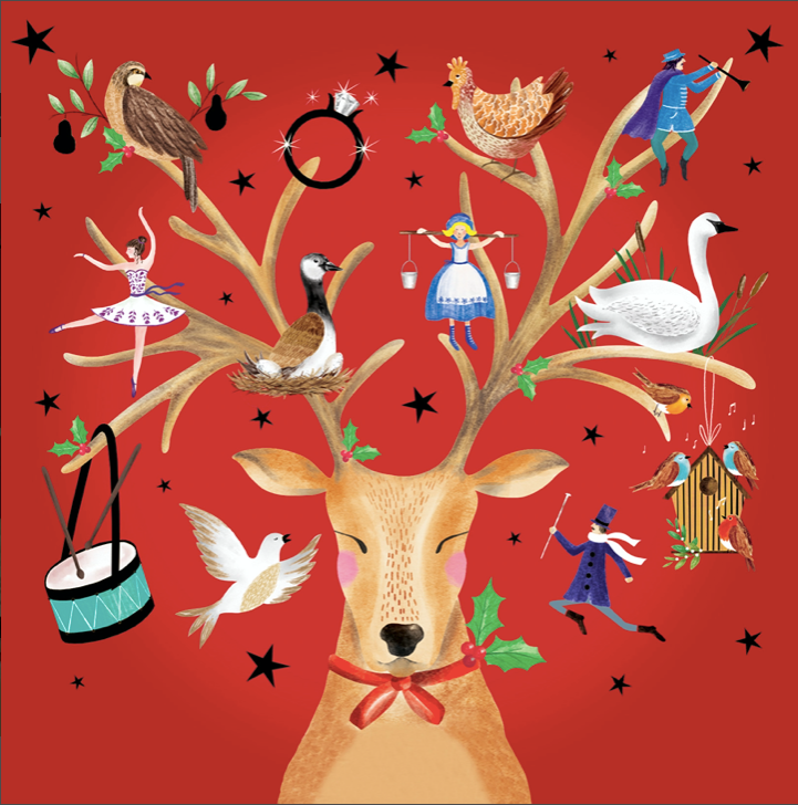 Noel Deer Cards Set of 8