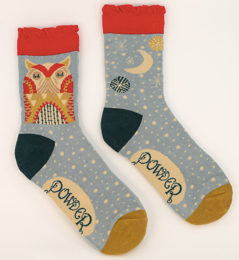 Owl by Moonlight Ankle Socks - Ladies