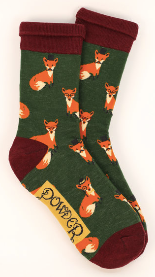 Men's Esteemed Fox Print Socks