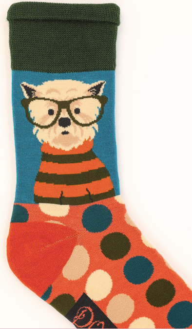 Men's Polka Dot Westie Socks
