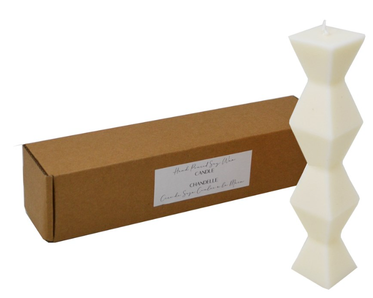 Column Candle- White