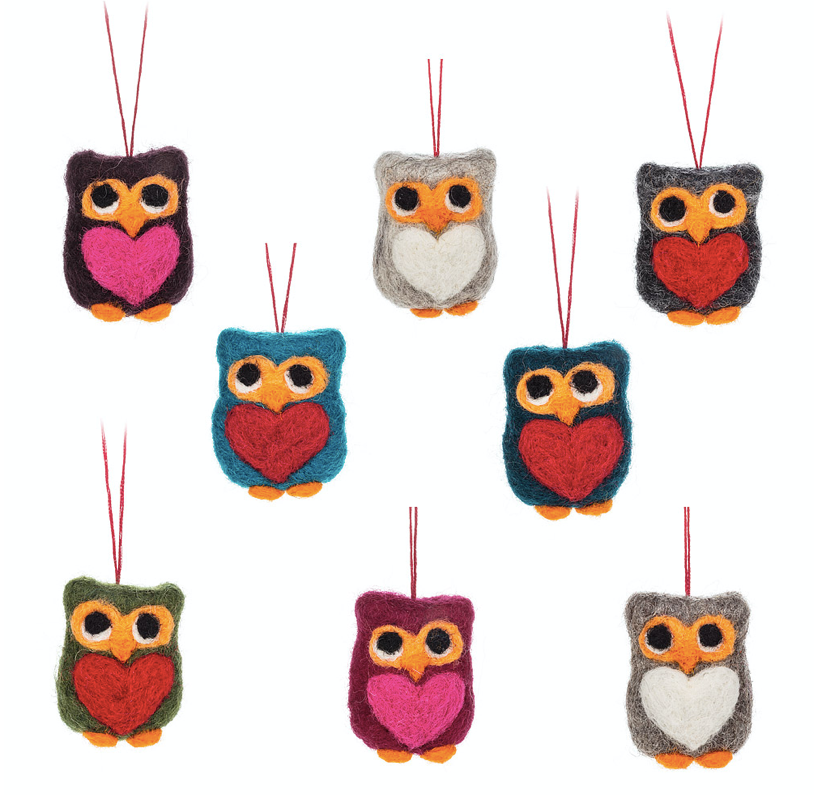 Love Owls Ornaments