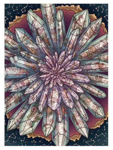 The Illustrated Crystallary Puzzle: Garden Quartz (750 Pieces)