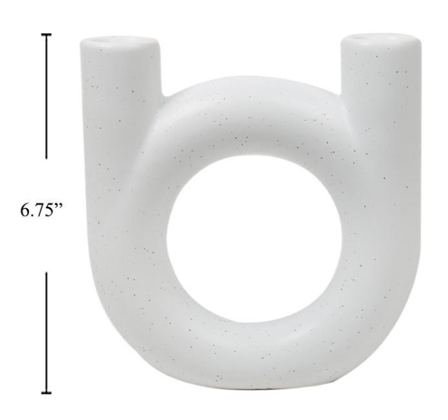 Oda Double Ceramic Candle Holder