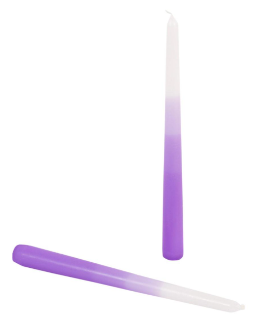 Ombre Purple Candles SET/2