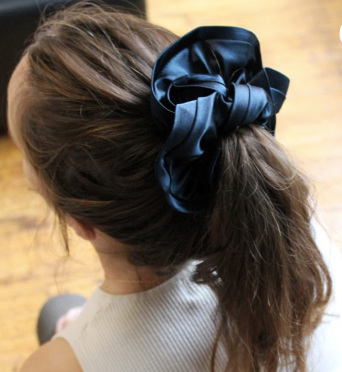 Satin Purple Scrunchie