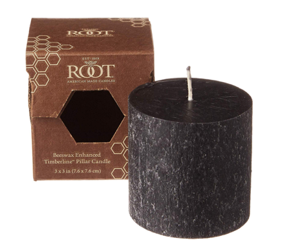 Black Beeswax Pillar