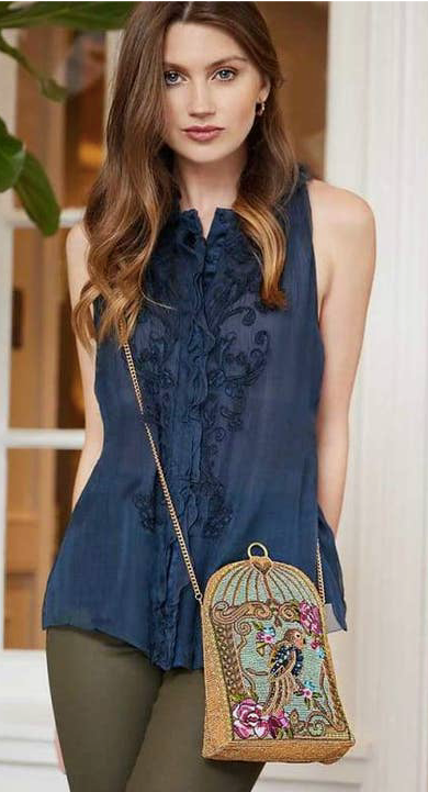 Pretty Parrot Crossbody Handbag
