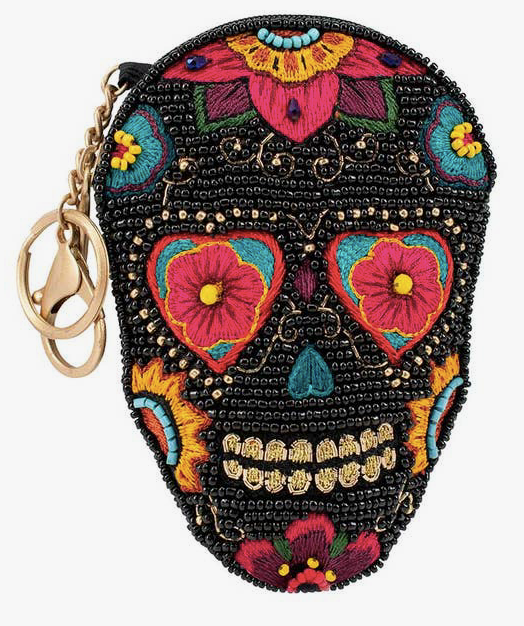 Sugar Skull Coin Purse/Key Fob
