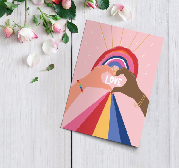 Rainbow Love Card
