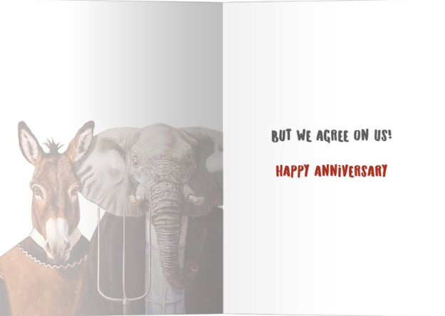 Agree On Us Anniversary Card