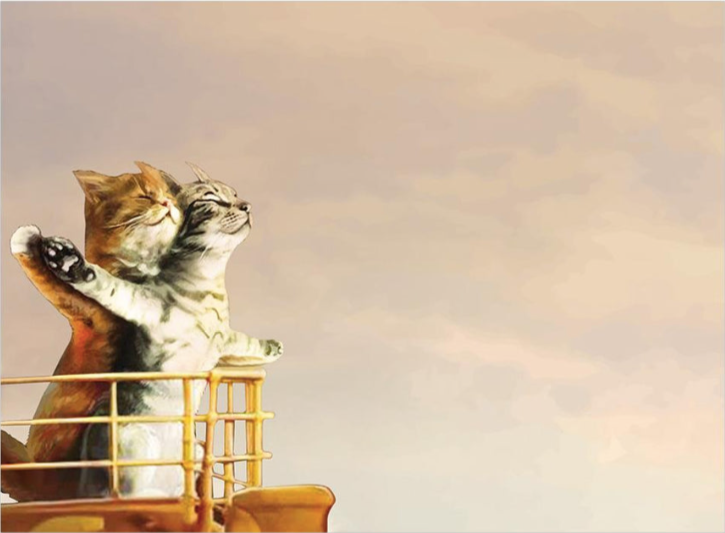 Cat Titanic Anniversary Card