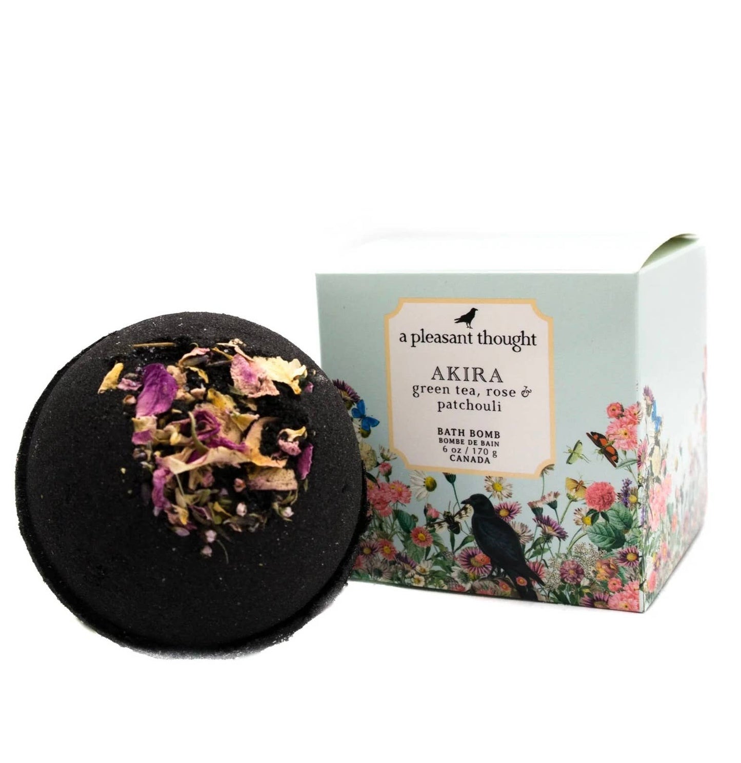 AKIRA | GREEN TEA, ROSE & PATCHOULI | BATH BOMB