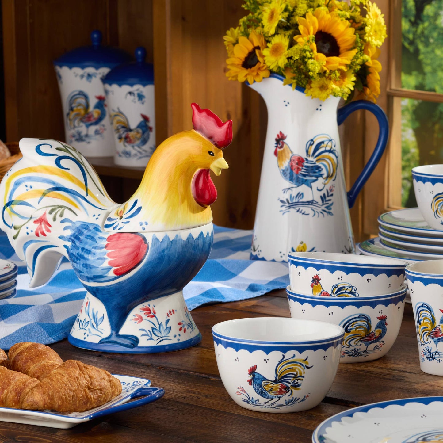 French Rooster 3-D Teapot