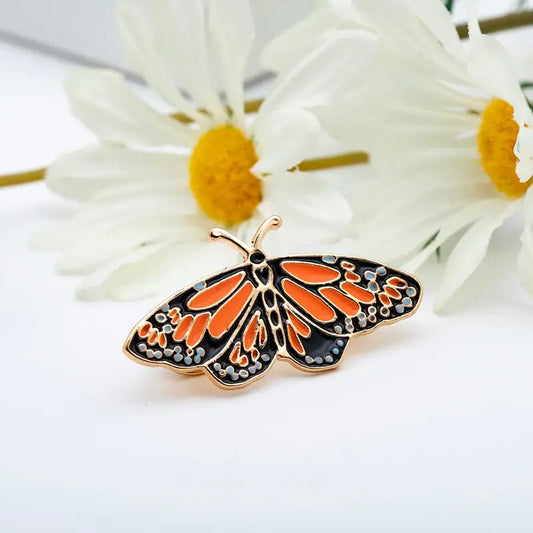 Monarch Magic: Enamel Butterfly Pin