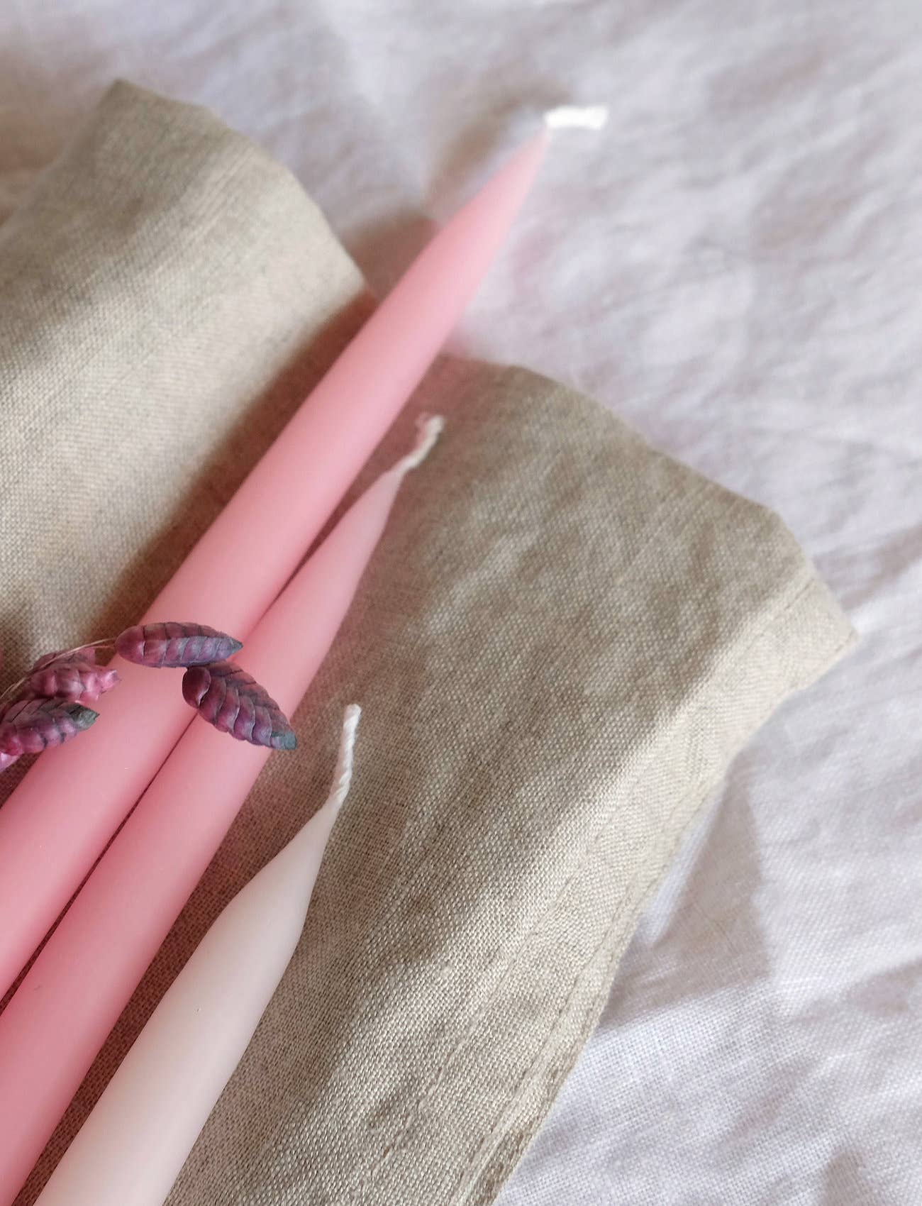 Pastel Rosa Danish Taper Candle | 10" Taper