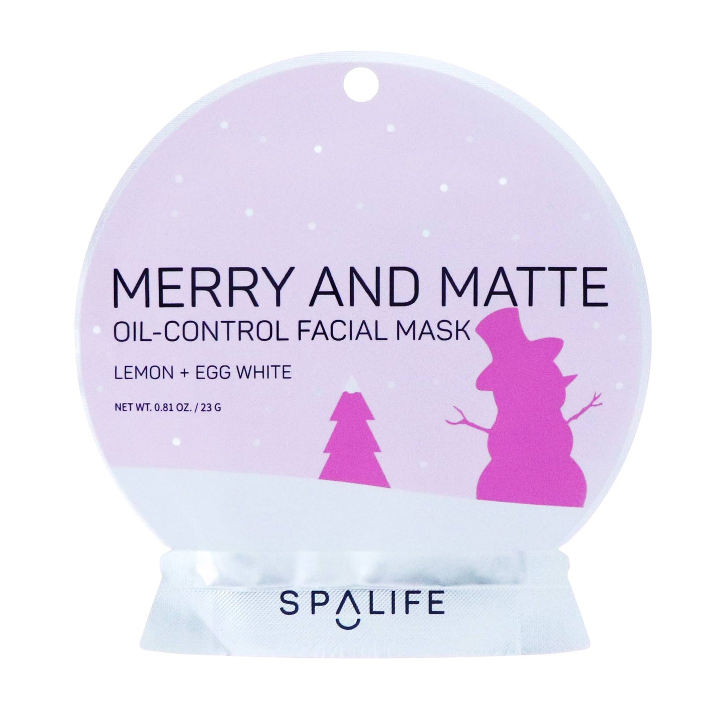 Holiday Snow Globes Facial Masks