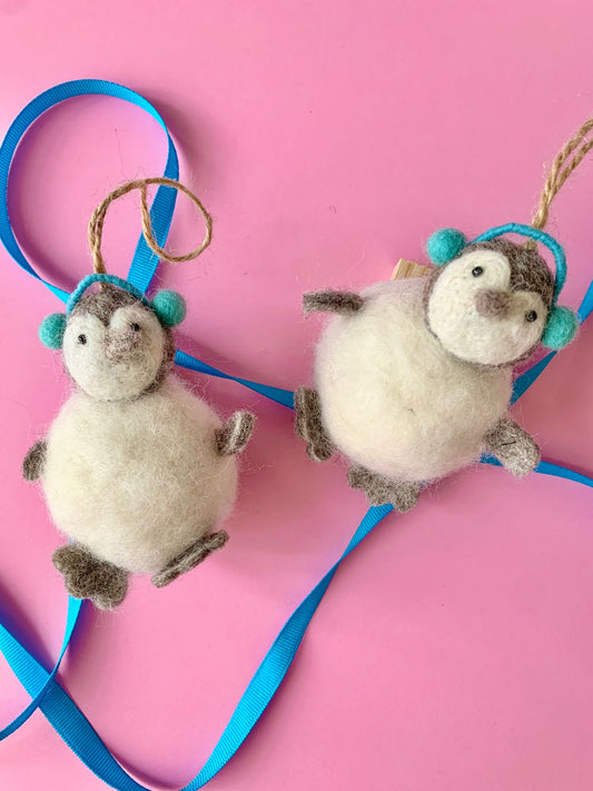 Baby Penguin Puff Ornament