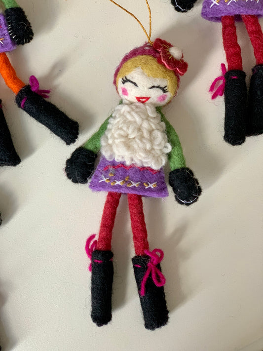 Runway Felt Doll