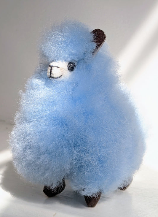 Mini Alpaca 4.5"- Sky Blue