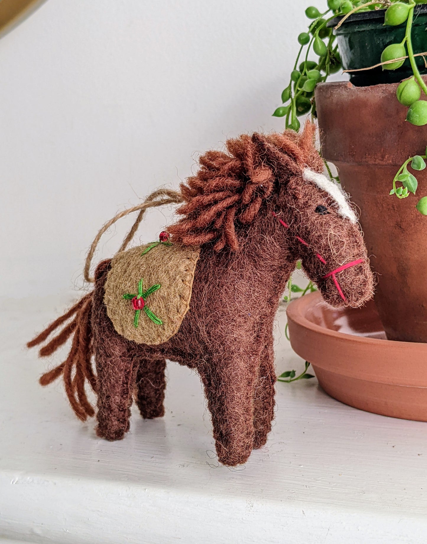 Felt Horse Ornament