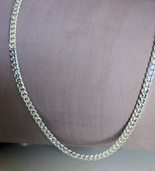 3mm Curb Chain Necklace 20"